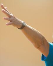 Stoelyoga door de kinderen van 'T Hinkelpad