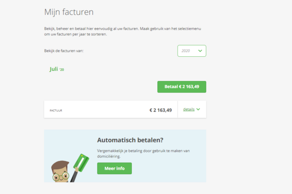 Mijn Zorgbedrijf - Facturen